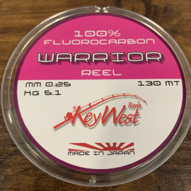 Key West F.C. WARRIOR 0,25mm 5,1kg 130mt FLUOROCARBON 100% Made in Japan